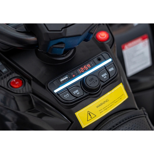 Quad na akumulator dla dzieci Can Am Outlander ATV z pilotem Czarny DK-CA005.2.4GHZ